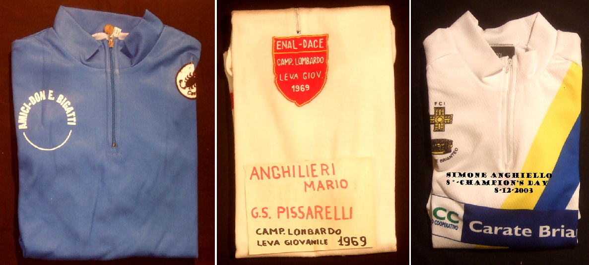 maglie donate al Santuario della Madonna del Ghisallo